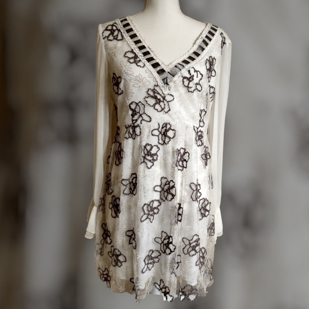 Embroidered Floral Dress